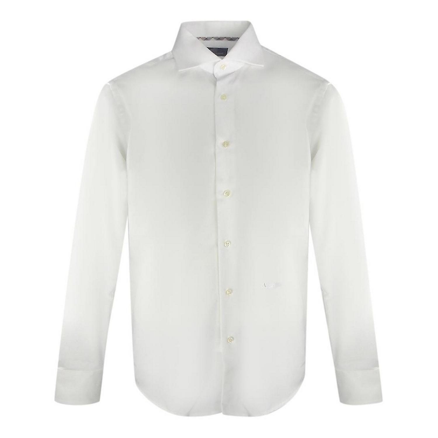Aquascutum Herren Einfarbiges Langarmhemd 3XL weiß Aquascutum Herren Einfarbiges Langarmhemd 3XL weiß von Joom DACH