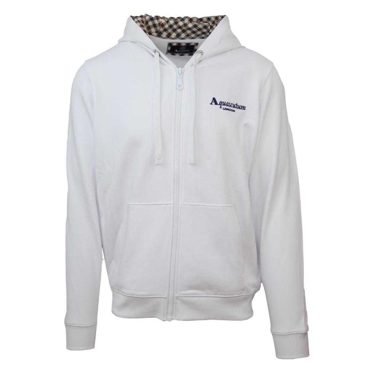Aquascutum Herren Signature Geprägter Full-Zip Hoodie M weiß Aquascutum Herren Signature Geprägter Full-Zip Hoodie M weiß von Joom DACH