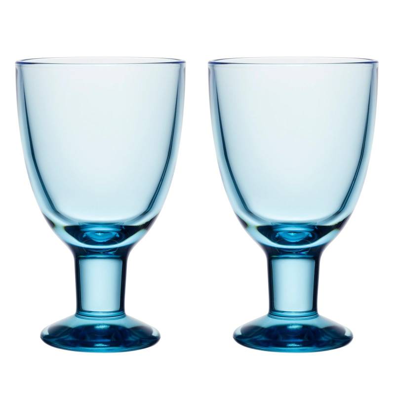 Arabia Verna Universal Paar 1071987 [Offiziell Importiert] Gläser, ca.. 220ml, (2 Gläser), Aqua, hellblaue von Joom DACH