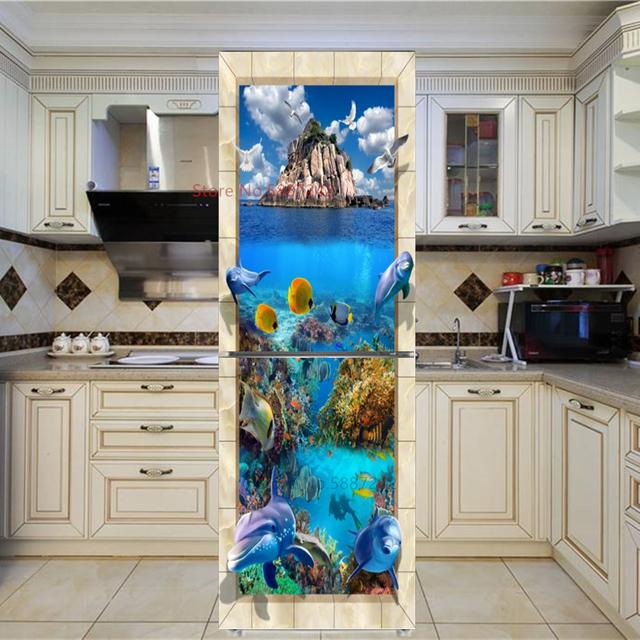 Arabischer Kühlschrankaufkleber Bambuswald Kühlschranktapete Vinyl Türabdeckung Bier selbstklebendes Wandbild Küchendekor Aufkleber Poster 60x180cm(1pcs) von Joom DACH