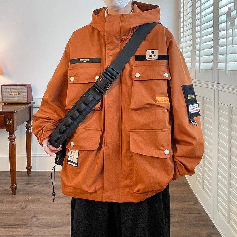 Arbeitskleidung Verdickte Herrenjacke Herren Frühling und Herbst Neuer Trend Plus Dick Plus Größe Dicke Jacke M von Joom DACH