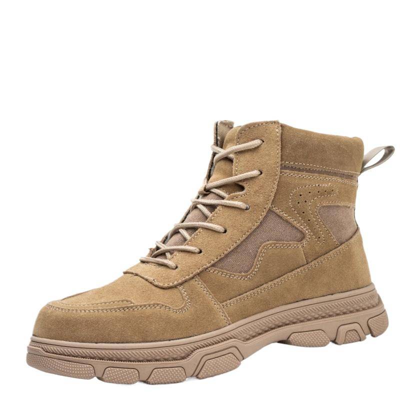 Arbeitsschuhe aus Pelz mit Anti-Smashing- und Anti-Piercing-Schutz, Arbeitsversicherungsschuhe für Baustellen für Männer 46 von Joom DACH