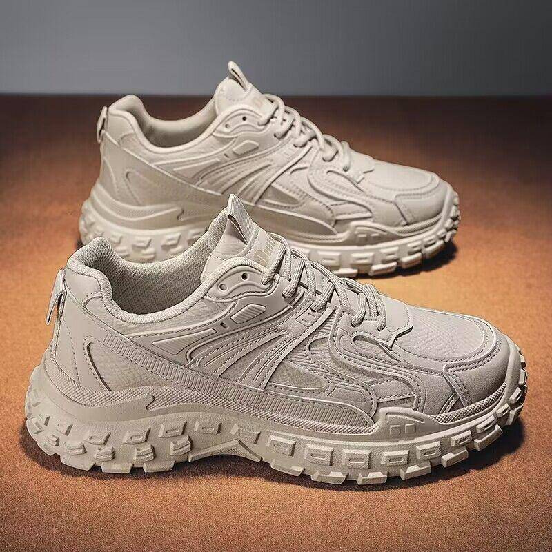 Arbeitsschutzschuhe Herren Sommer Atmungsaktive Mesh-Schuhe Mann Rutschfeste Verschleißfeste Sport Casual Running Papas Schuhe 44 beige von Joom DACH