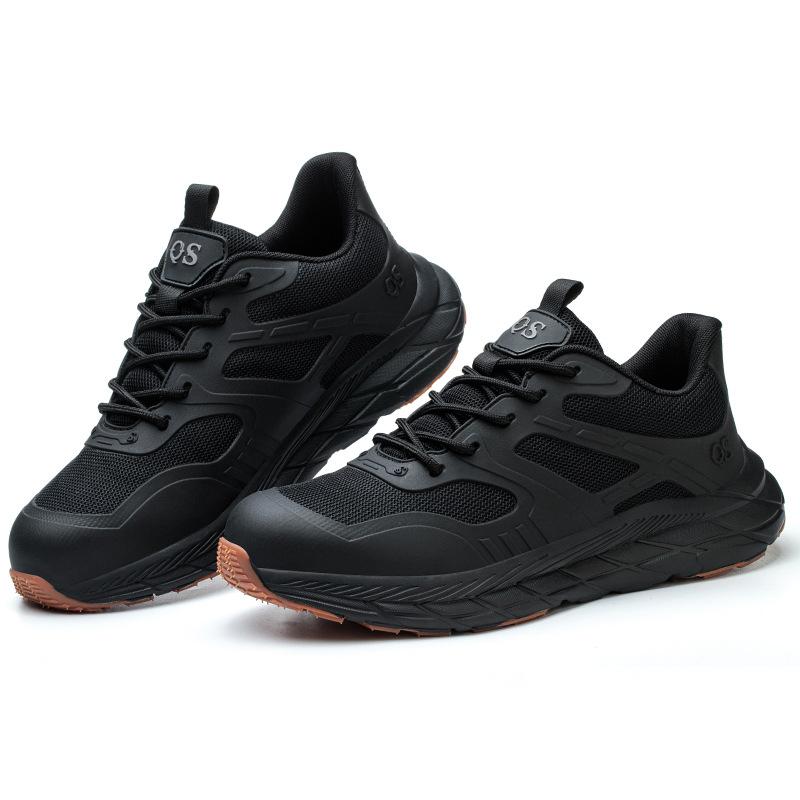 Arbeitsschutzschuhe für Herren, Zehenschutzkappe aus Stahl, Anti-Smashing und Anti-Penetration, Sommer, großes Mesh, atmungsaktiv, Deodorant, Sport-Sicherheitsschuhe 46 von Joom DACH