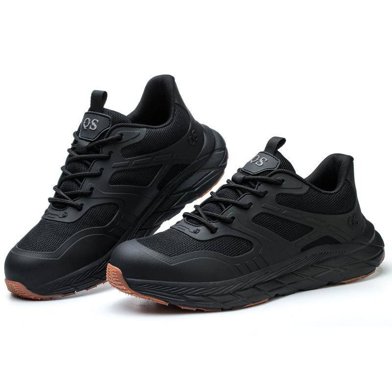Arbeitsschutzschuhe für Herren, Zehenschutzkappe aus Stahl, Anti-Smashing und Anti-Penetration, Sommer, großes Mesh, atmungsaktiv, Deodorant, Sport-Sicherheitsschuhe 46 von Joom DACH