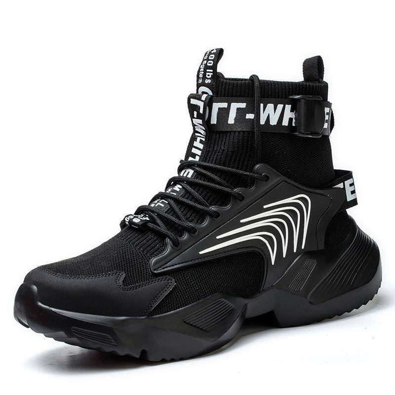 Arbeitsschutzschuhe für Männer und Frauen im Sommer, atmungsaktiv, Deodorant, Zehenkappe aus Stahl, verschleißfest, Sicherheitsschuhe für die Baustelle 46 von Joom DACH