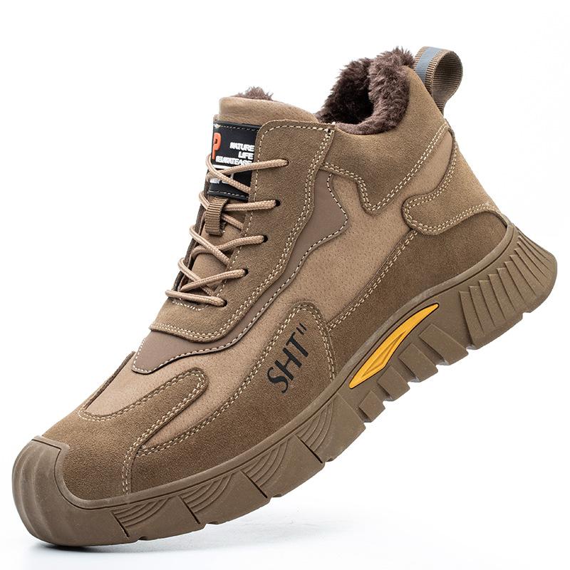 Arbeitsversicherungsschuhe Herren-Sicherheitsschuhe aus Fleece mit verdickter 6KV-Isolierschuhe aus schweißfester Baumwolle 46 von Joom DACH