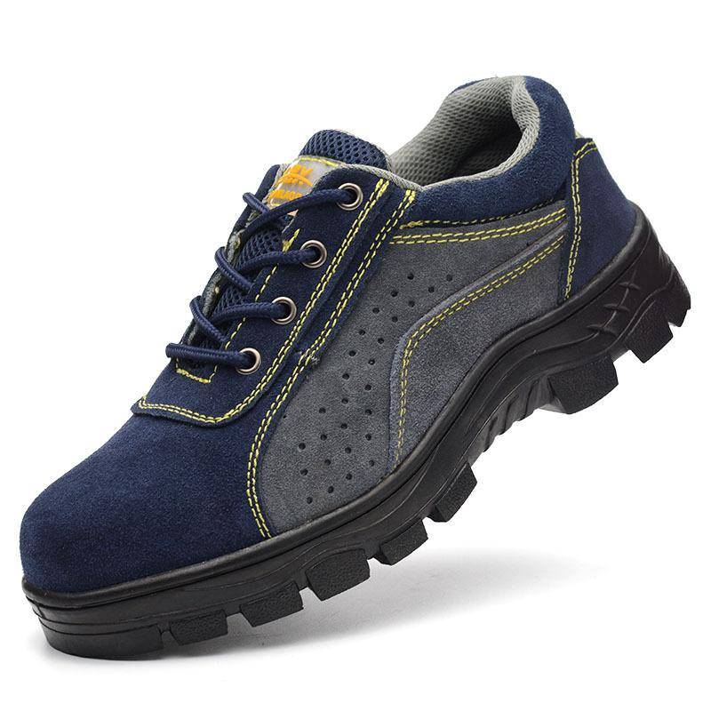 Arbeitsversicherungsschuhe Herren Sommer Atmungsaktive rutschfeste Stahlsackkopf Anti-Smashing und Anti-Piercing Arbeitsschuhe Sicherheitsschuhe 46 von Joom DACH