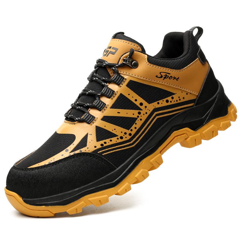 Arbeitsversicherungsschuhe Herren Stahl Baotou Anti-Smashing und Anti-Piercing Arbeitssicherheitsschuhe 46 von Joom DACH