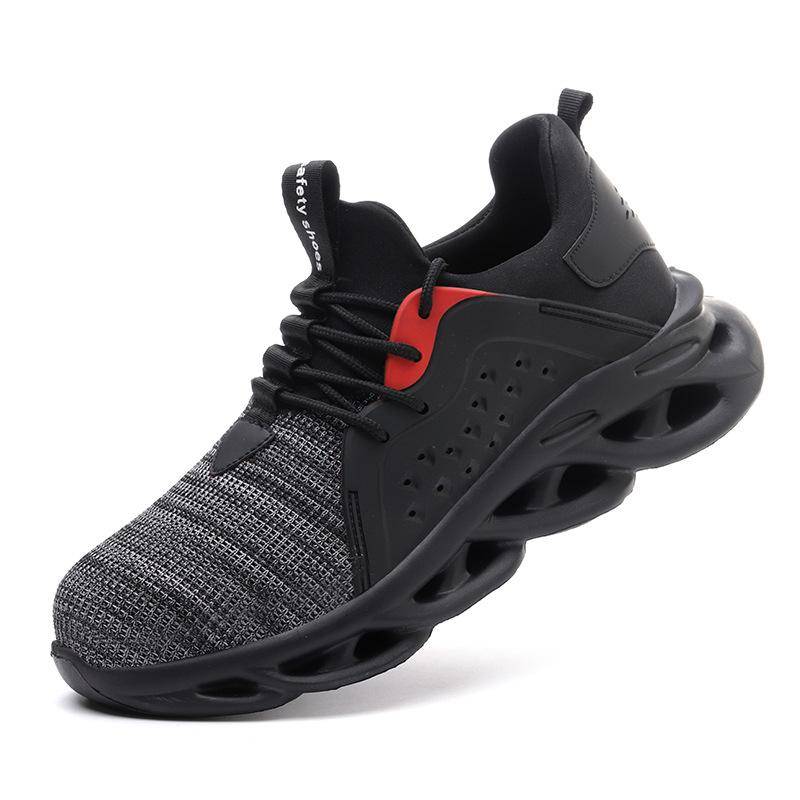 Arbeitsversicherungsschuhe Herren Ultraleichte Baotou-Arbeitsschuhe mit Anti-Smashing- und Anti-Piercing-Stahlsohle 46 von Joom DACH