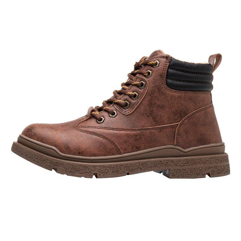 Arbeitsversicherungsschuhe Hochwertige Sicherheitsschuhe für Herren im Herbst und Winter mit Anti-Smashing- und Anti-Piercing-Stahlsackkopf 46 von Joom DACH