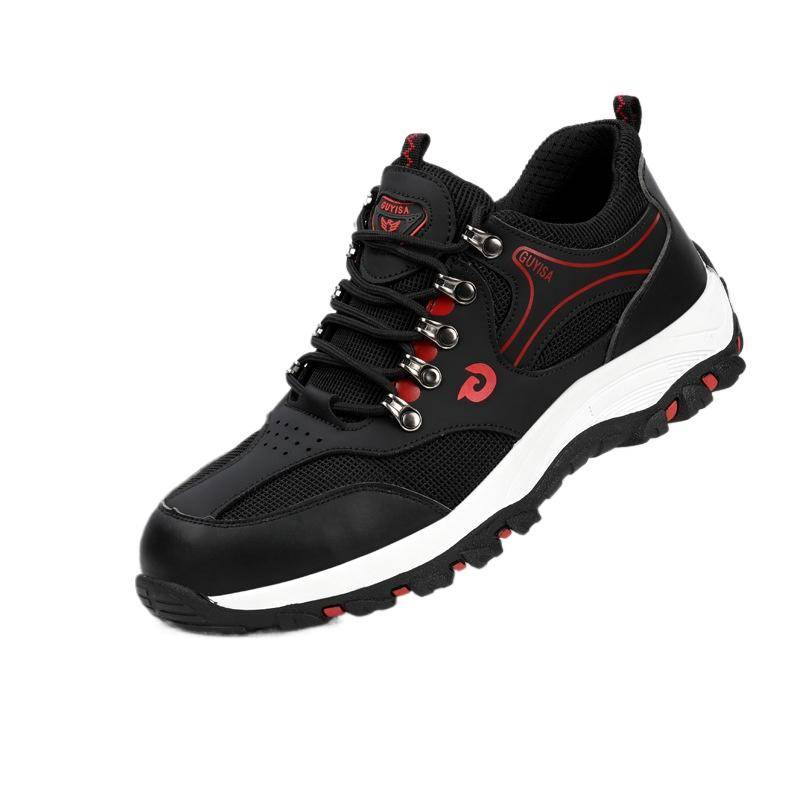 Arbeitsversicherungsschuhe Sommer Atmungsaktive Stahl Baotou Herren Anti-Smashing und Anti-Piercing Leichte und Bequeme Arbeitsschuhe 46 von Joom DACH