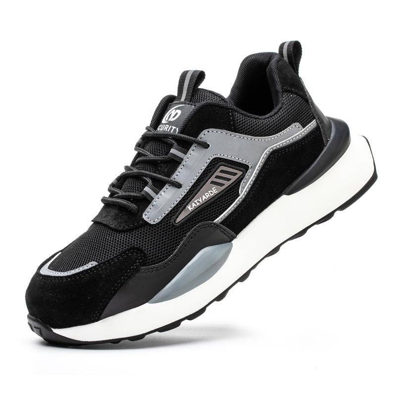 Arbeitsversicherungsschuhe Vier Jahreszeiten Atmungsaktive Arbeitsversicherungsschuhe für Herren Sicherheitsschuhe mit Anti-Smashing- und Anti-Piercing-Schutz 46 von Joom DACH