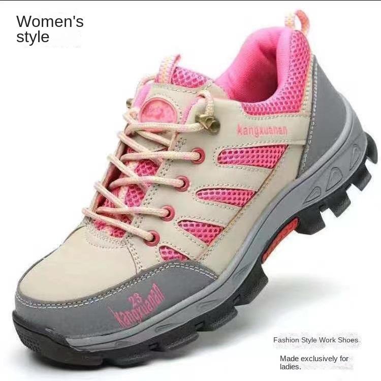 Arbeitsversicherungsschuhe für Damen, Anti-Smashing- und Anti-Piercing-Stahl, Baotou, Wanderschuhe für die Baustelle, Herren 34 von Joom DACH