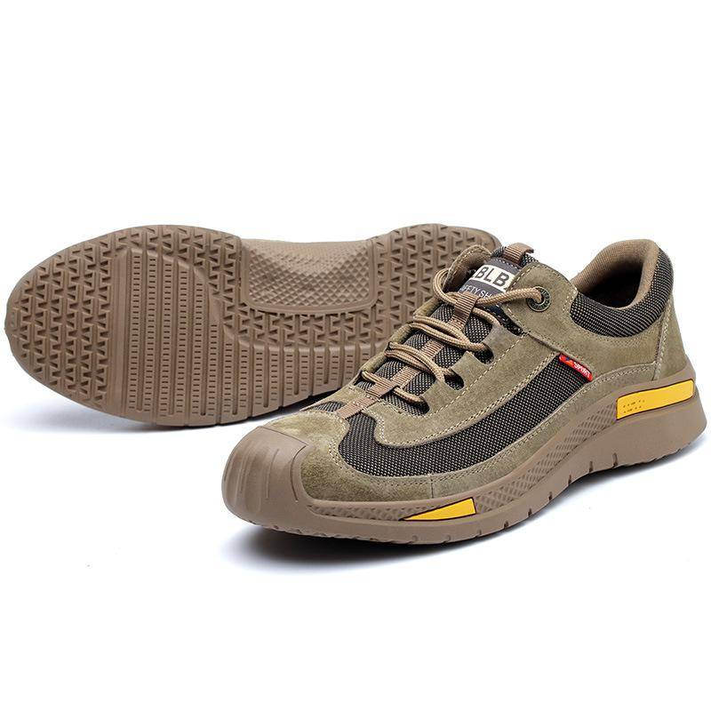 Arbeitsversicherungsschuhe für Herren, Sicherheitsschuhe mit Stahlsackkopf und Kevlar-Arbeitsschuhen, Anti-Smashing- und Anti-Piercing-Arbeitsversicherungsschuhe für Herren 46 von Joom DACH