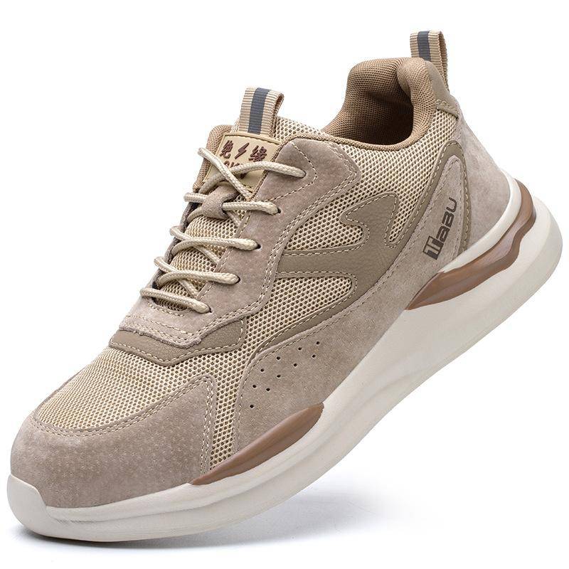 Arbeitsversicherungsschuhe für Herren, atmungsaktiv, mit Deodorant, weiche Sohle, stoß- und durchstichfest, bequeme Isolierung und Sicherheit 46 von Joom DACH