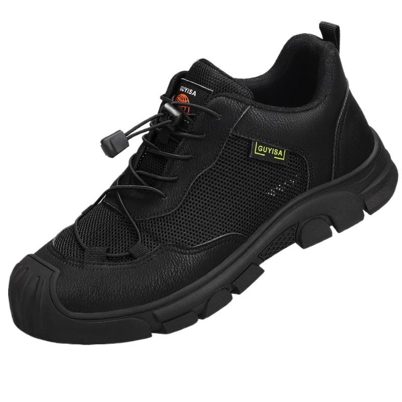 Arbeitsversicherungsschuhe für Herren, bequem, mit Stahlsackkopf, Sicherheitsschuhe, Arbeitsschuhe, Anti-Smashing und Anti-Piercing 46 von Joom DACH