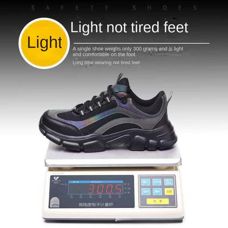 Arbeitsversicherungsschuhe für Herren und Damen, Sicherheitsschuhe mit Stahlkopf und Anti-Piercing-Funktion, leichte Sicherheitsschuhe mit Stoßdämpfung 46 von Joom DACH