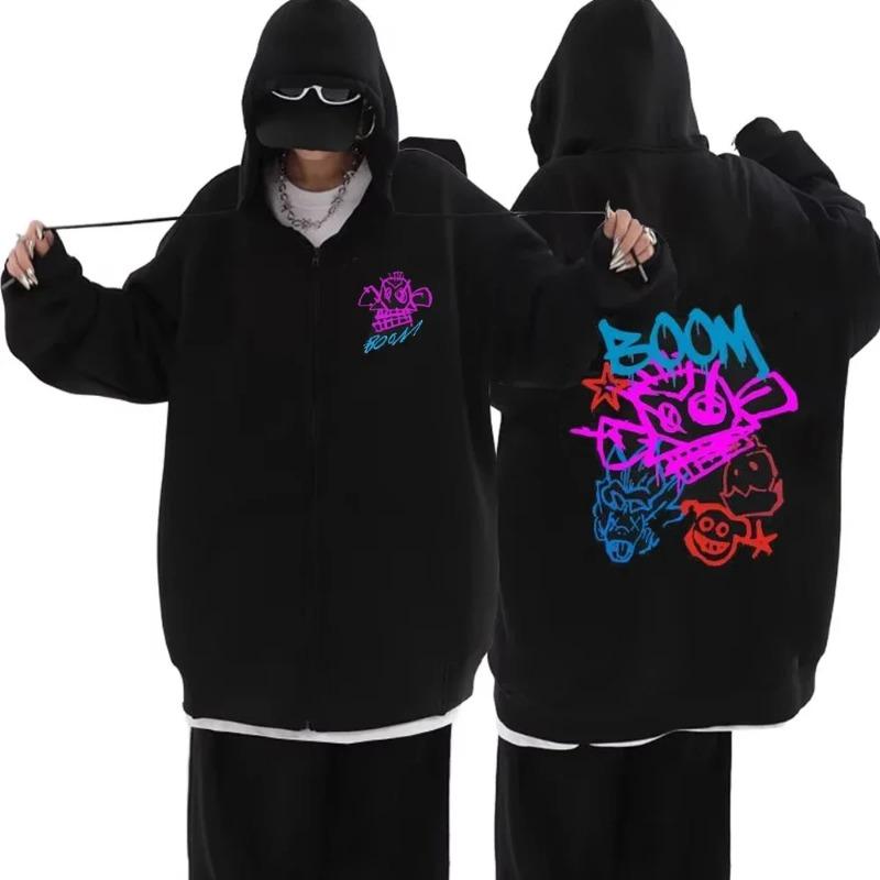 Arcane Jinx Zip Up Jacken Boom Game Lovers Graffiti Hoodies Harajuku Männer Frauen Casual Langarm Sweatshirt Hip Hop Hoodies & Sweatshirts Damen L von Joom DACH