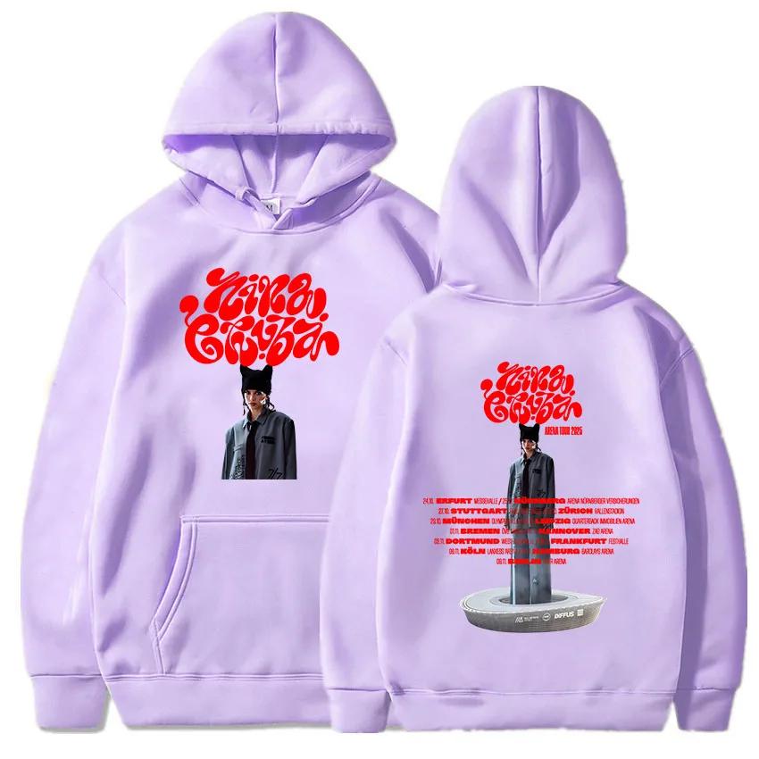 Arena Tour 2025 Nina Chuba Hoodies Sweatshirts Für Damen Winter Damen Herren Kleidung Sänger Druck Sweatshirts Lässige Pullover L violett von Joom DACH