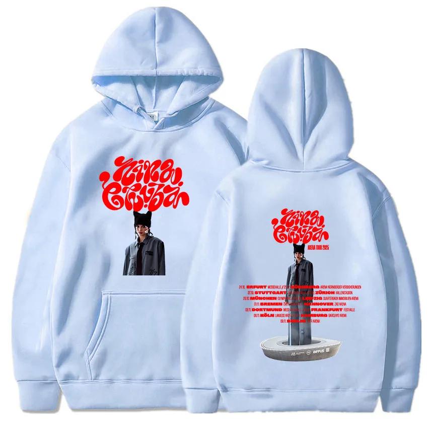 Arena Tour 2025 Nina Chuba Hoodies Sweatshirts Für Damen Winter Damen Herren Kleidung Sänger Druck Sweatshirts Lässige Pullover M von Joom DACH