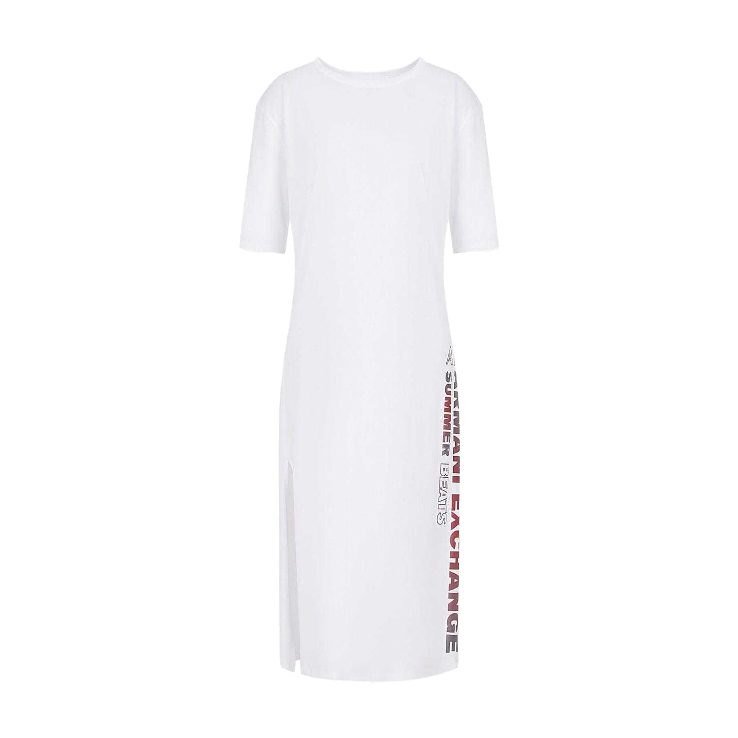 Armani Exchange Damen/Damen Baumwollkleid M weiß Armani Exchange Damen/Damen Baumwollkleid M weiß von Joom DACH