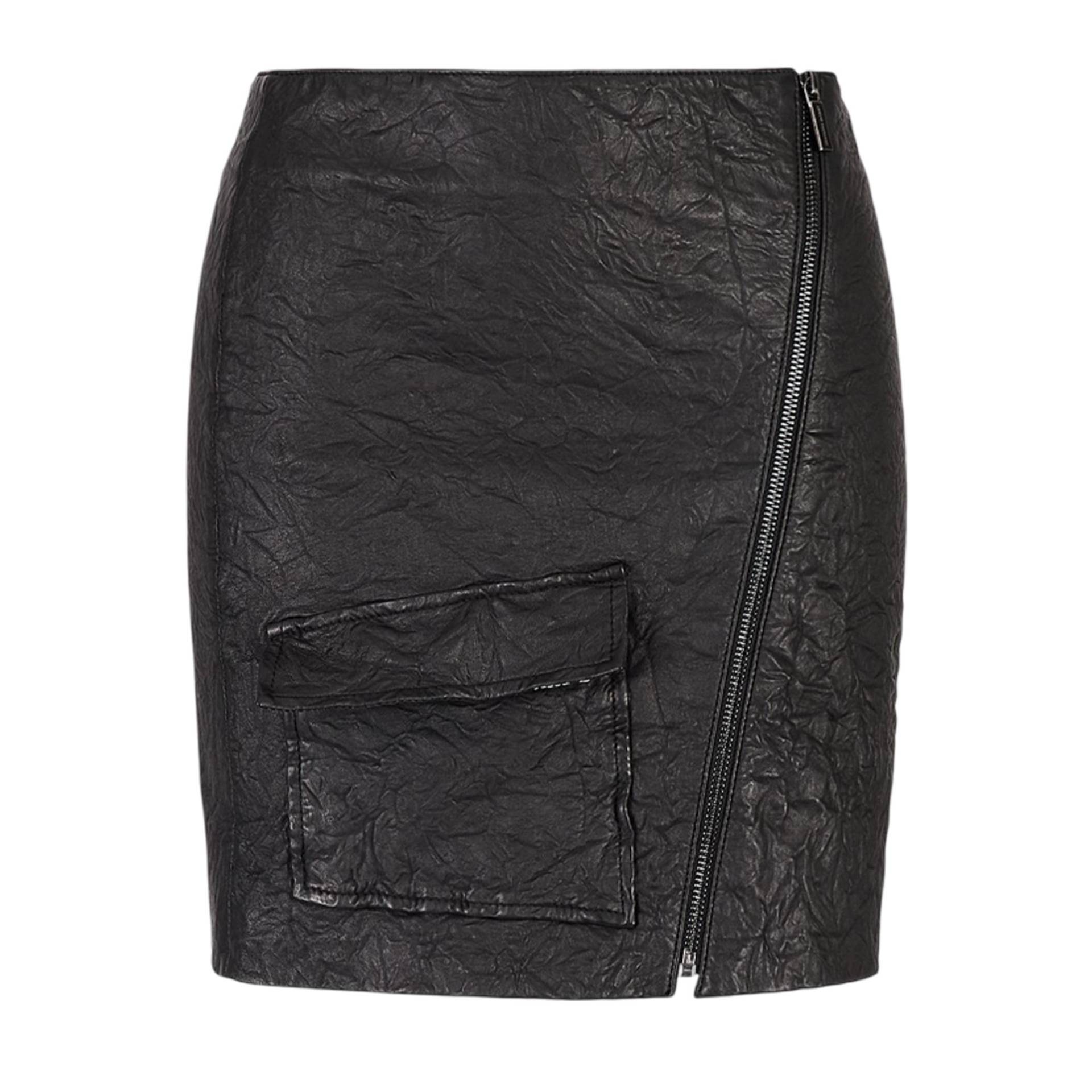 Armani Exchange Damen/Damen Leder-Minirock 10 UK schwarz von Joom DACH