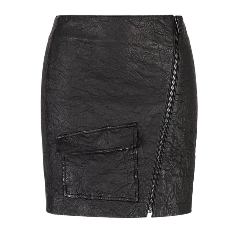 Armani Exchange Damen/Damen Leder-Minirock 10 UK schwarz von Joom DACH