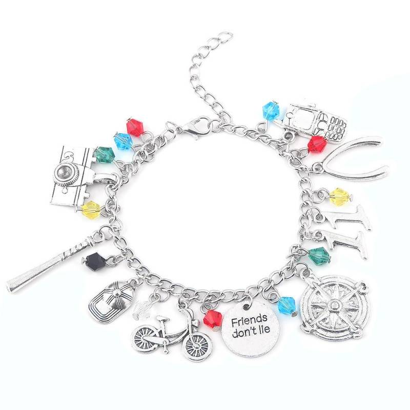 Armband Schmuck Stranger Things Axt Kamera Telefon Brille Logo Legierung Anhänger Kristall Armband Freund Mädchen Geburtstagsgeschenke von Joom DACH