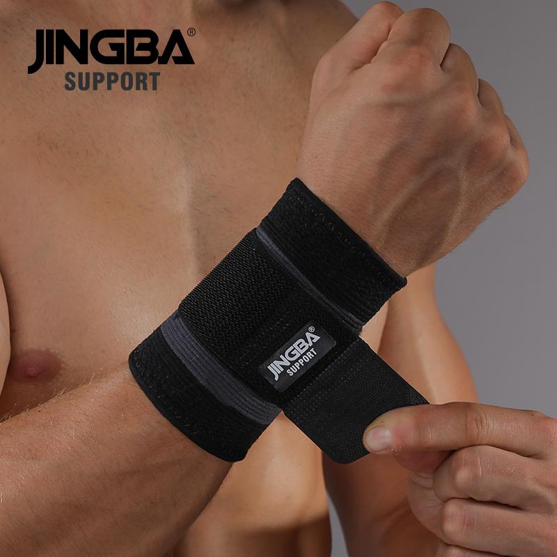 Armband Unterstützung Fitness Handgelenk Unterstützung Schutzausrüstung Handgelenk Band Männer Tennis Badminton Klammer L-XL schwarz von Joom DACH