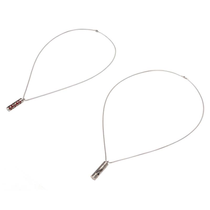 Aromatherapie Halsketten Edelstahl Stressabbau Ätherisches Öl Diffusor Halskette für Männer Frauen von Joom DACH