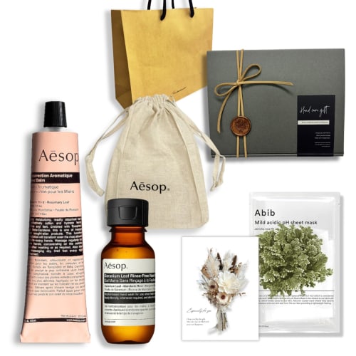 Aromatic Hand Balm 75ml + Expedient Hand Gel 50ml Geschenkbox mit Handcreme, Shopper und Kordelzugbeutel. Perfekt für den Muttertag. Geschenkverpackung Inkl. von Joom DACH