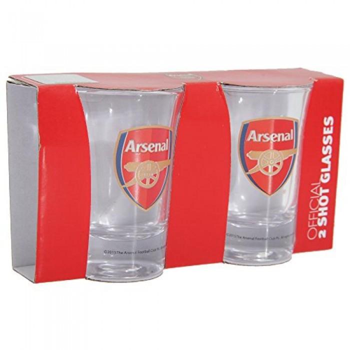 Arsenal Word Mark Schnapsgläser im 2er-Pack One Size transparente weiße von Joom DACH