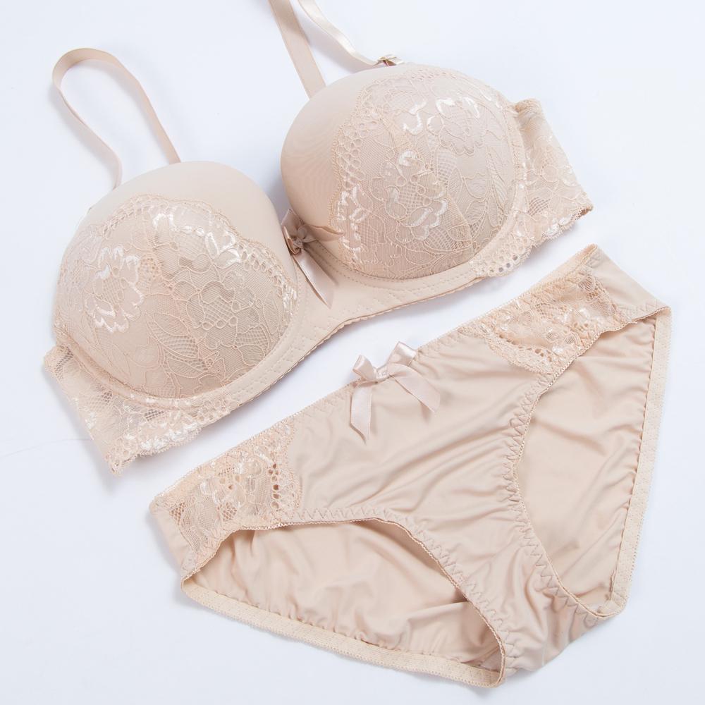 Artdewred Plus Size BH-Set für Damen, Push-Up-BH, Spitze, Slip-Set, Unterwäsche-Set, Höschen, D, DD, E-Cup 42D von Joom DACH