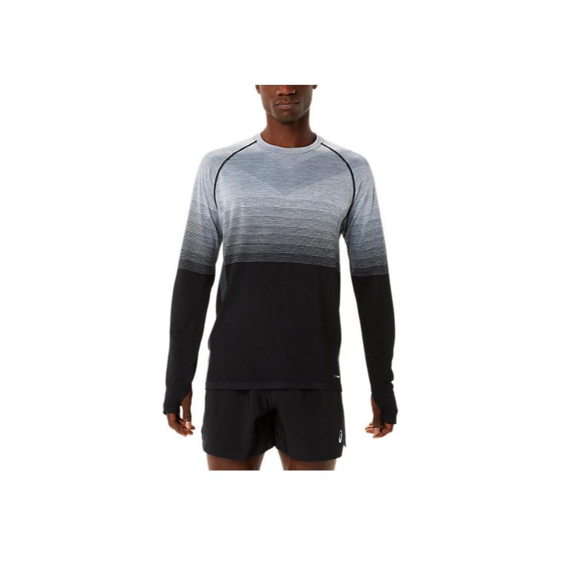 Asics Bequemes Atmungsaktives Sport Rundhals Langarm Raglan T-Shirt Herren Oberteile Grau 2011C394-002 S von Joom DACH