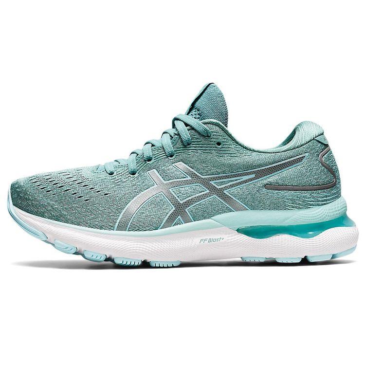 Asics Gel Nimbus 24 Wide Salbei Damen Sneaker Grün Klarblau 1012B199-300 37 von Joom DACH
