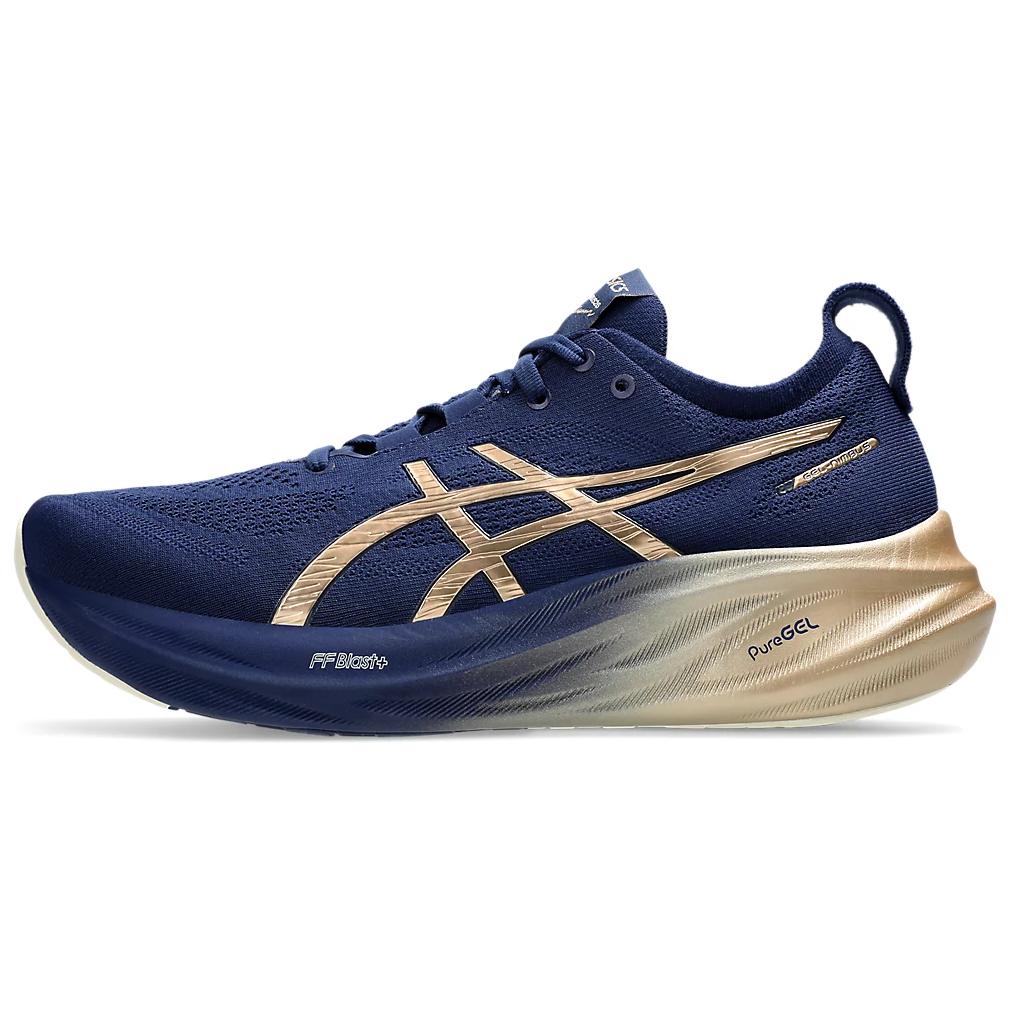 Asics Gel Nimbus 26 Platinum Blue Expanse Champagne Herren Sneaker 1011B946-400 41.5 von Joom DACH