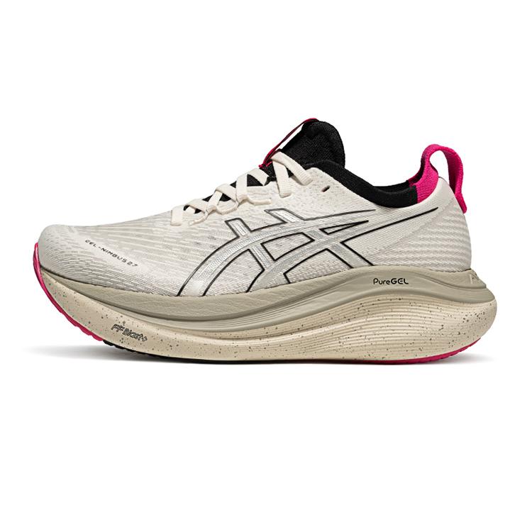 Asics Gel-Nimbus 27 Fashion Vielseitig Rebound Low-Top Laufschuhe Damen Sneaker Weiß Silber Grau 1012B872-100 38 von Joom DACH