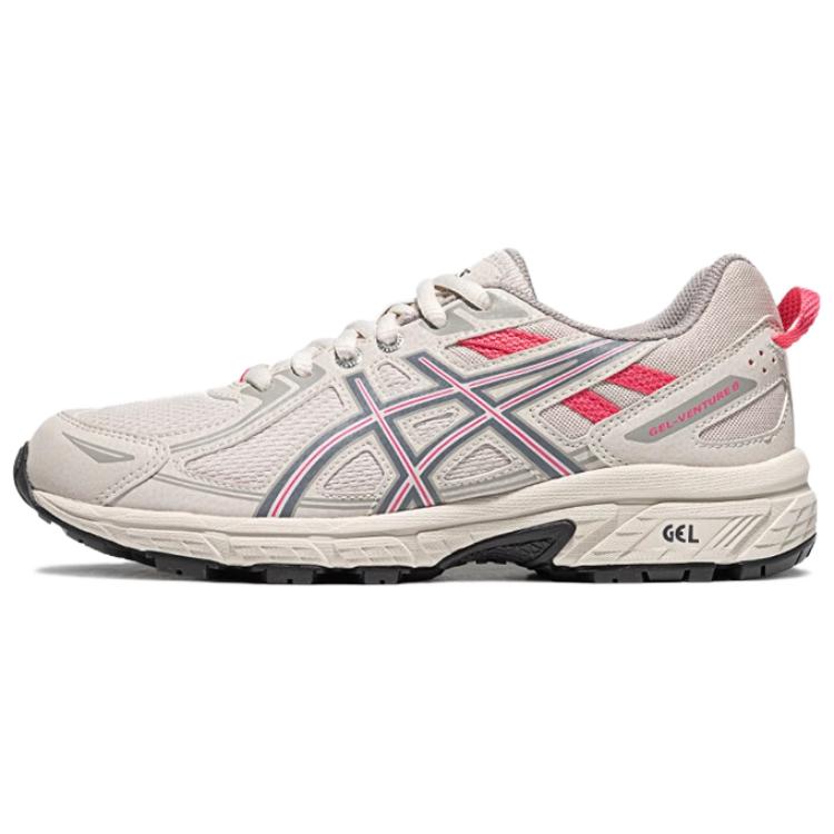 Asics Gel-Venture 6 Bequeme Vielseitige Low-Top Trail-Laufschuhe Damen Sneaker Grau Rosa 1012B359-021 37.5 von Joom DACH