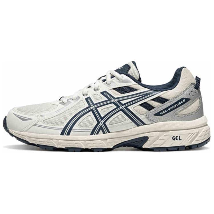 Asics Gel-Venture 6 Bequeme Weiche Rutschfeste Atmungsaktive Low-Top Trailrunning-Schuhe Herren Sneaker Weiß Blau 1011B550-107 39 von Joom DACH