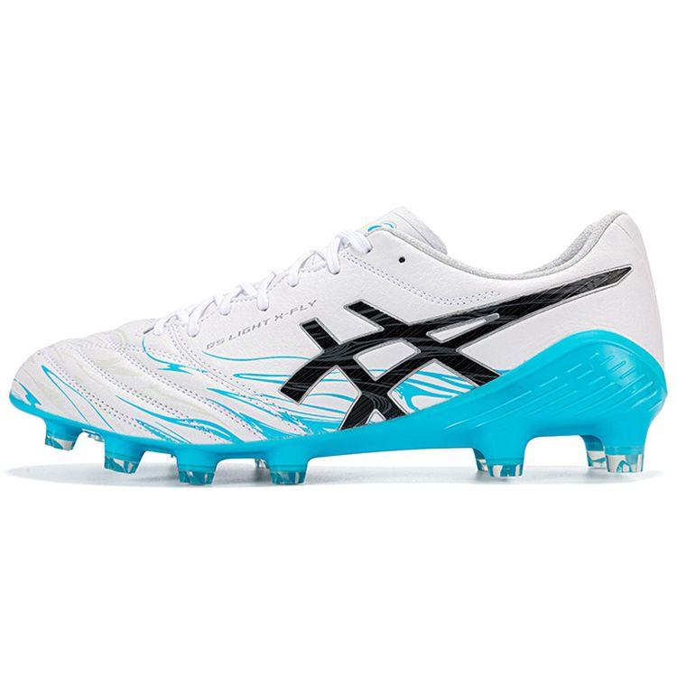 Asics Light X-Fly 5 Limited Kunstrasen Hg (Gummistollen) Synthetikleder Fußballschuhe Herren Fußballschuhe Weiß Schwarz 1101A050-110 42.5 von Joom DACH