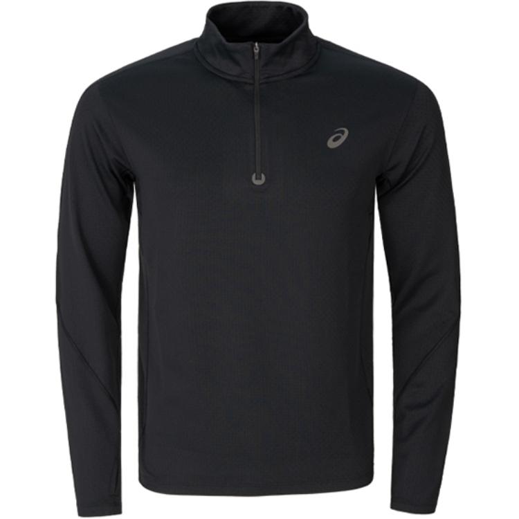 Asics Sports Lifestyle Series Logo Schnelltrocknend Warm Atmungsaktiv Langarm T-Shirt Herren Tops Schwarz 2011D324-001 2XL von Joom DACH