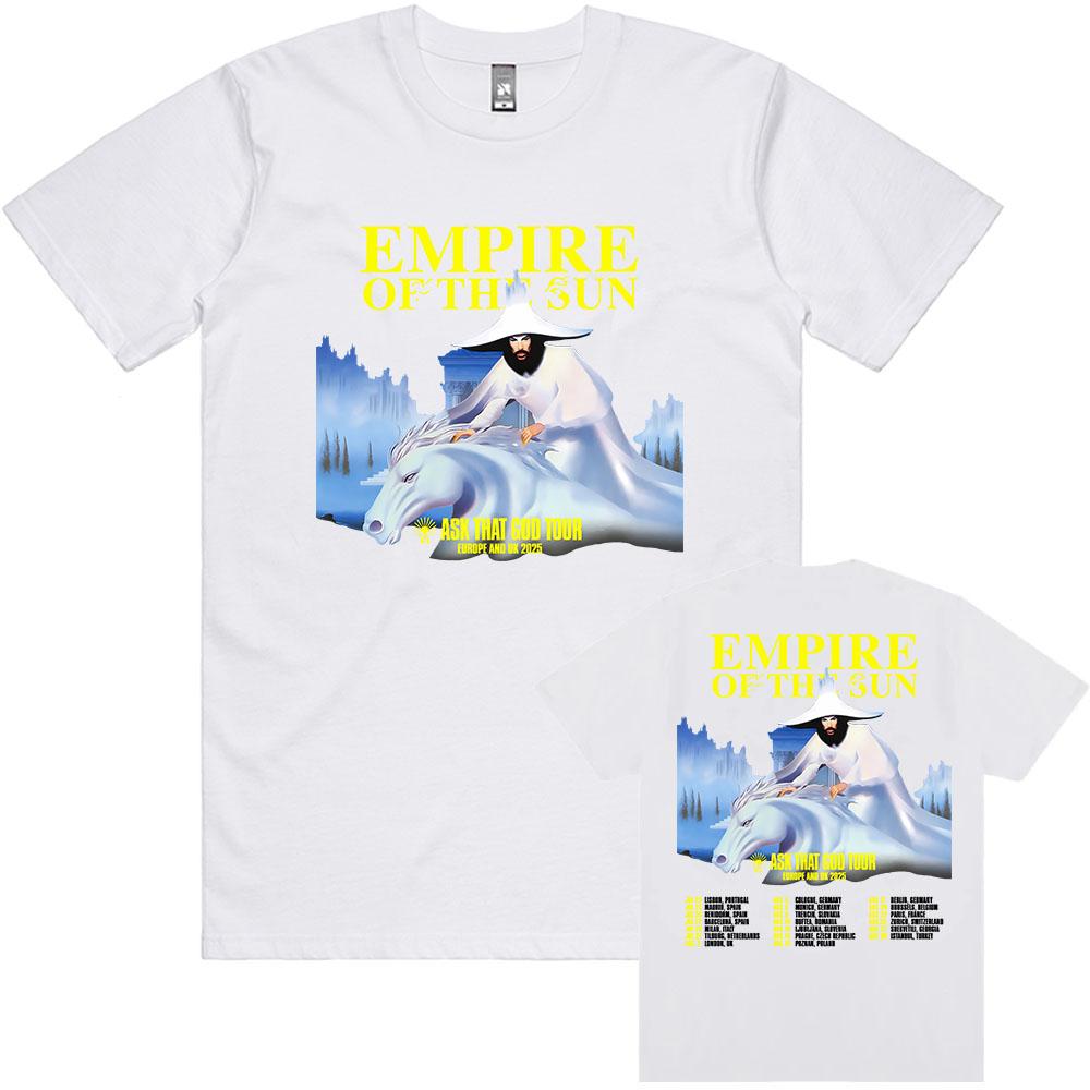 Ask That God Tour 2025 T-Shirt Empire of The Sun Music Group T-Shirts Grafikdruck Kleidung Lässige Kurzarm Baumwoll-Tees Herren XXL Ask That God Tour 2025 T-Shirt Empire of The Sun Music Group T-Shirts Grafikdruck Kleidung Lässige Kurzarm Baumwoll-Tees Herren XXL von Joom DACH