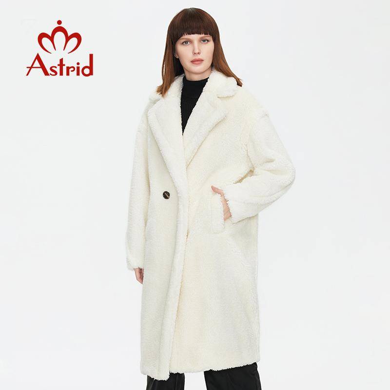 Astrid 2024 Lange Winter Frauen Teddy Mantel Pelz Jacke Stilvolle Weibliche Mode Dicke Warme Casual Mädchen DN14 XL weiß von Joom DACH