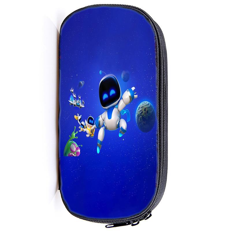 Astro Bot Astronaut Federmäppchen mit Reißverschluss, Federtasche, Beutelfunktion, tragbares Federmäppchen mit Reißverschluss, Schreibwaren für Schüler 10 von Joom DACH