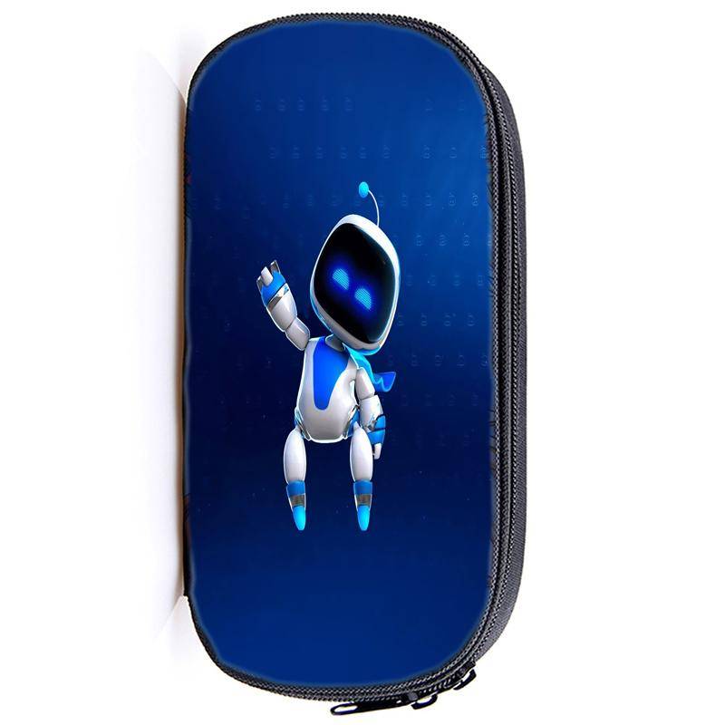 Astro Bot Astronaut Federmäppchen mit Reißverschluss, Federtasche, Beutelfunktion, tragbares Federmäppchen mit Reißverschluss, Schreibwaren für Schüler 18 von Joom DACH
