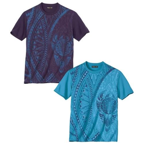 Atlas For Men Herren T-Shirt mit Grafikprint (2er-Pack) 5XL von Joom DACH