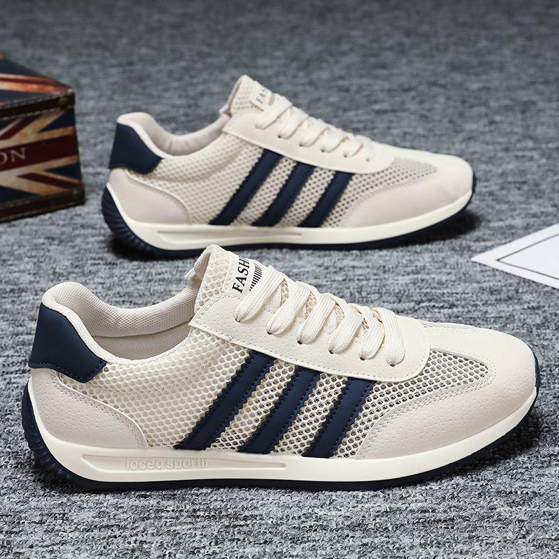 Atmungsaktive, leichte Laufschuhe aus Mesh für den Sommer für Herren – koreanischer Stil, weiche Sohle, modisches Forrest-Gump-Design. 41 von Joom DACH