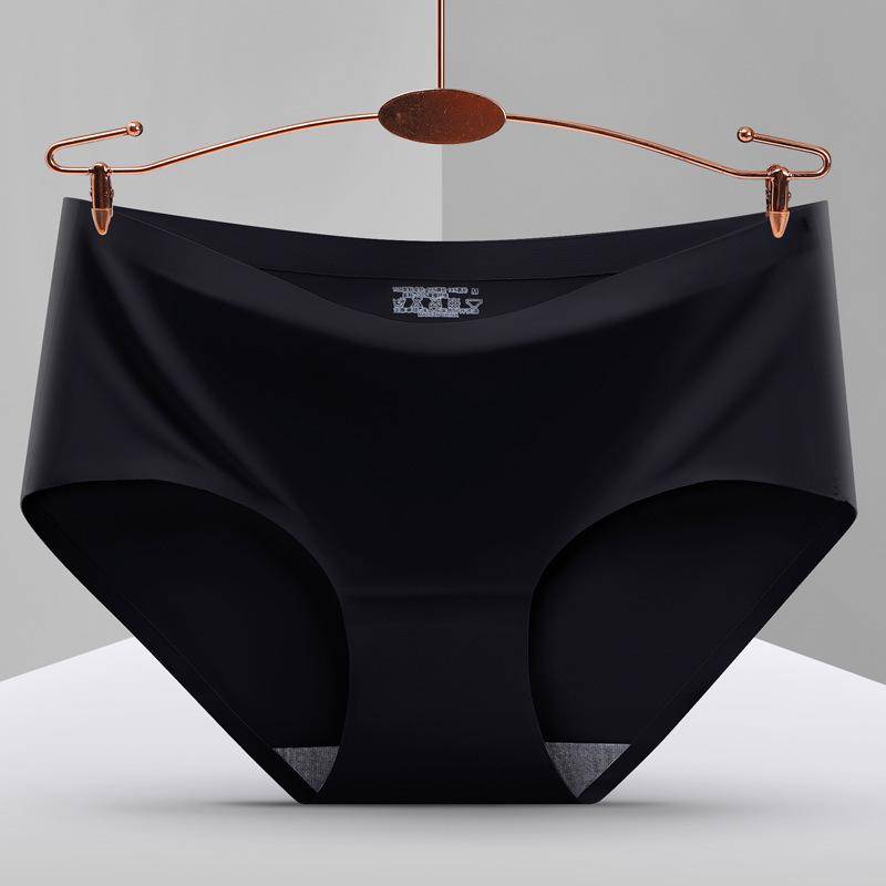 Atmungsaktive Damen Seamless Ice Silk Mid-Waist Slips XXL (60-67.5 kg) von Joom DACH