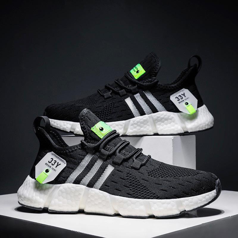 Atmungsaktive Herren-Laufschuhe aus Flyknit - Leichte Sommer-Freizeitschuhe 43 von Joom DACH